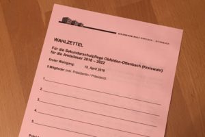 Ein leerer Wahlzettel und jetzt?