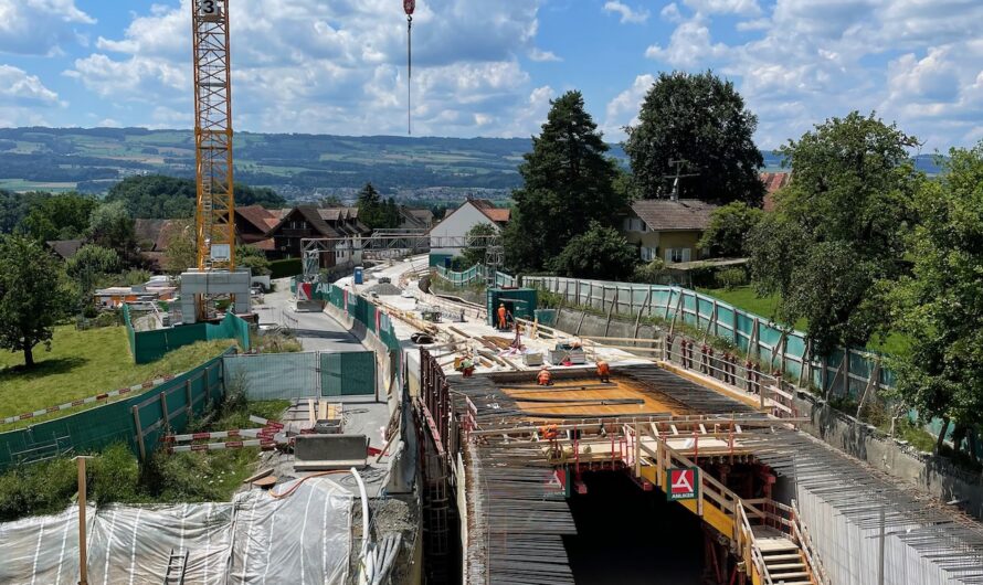 Foto-Serie: So sieht es auf der Zubringer-Baustelle im Moment aus