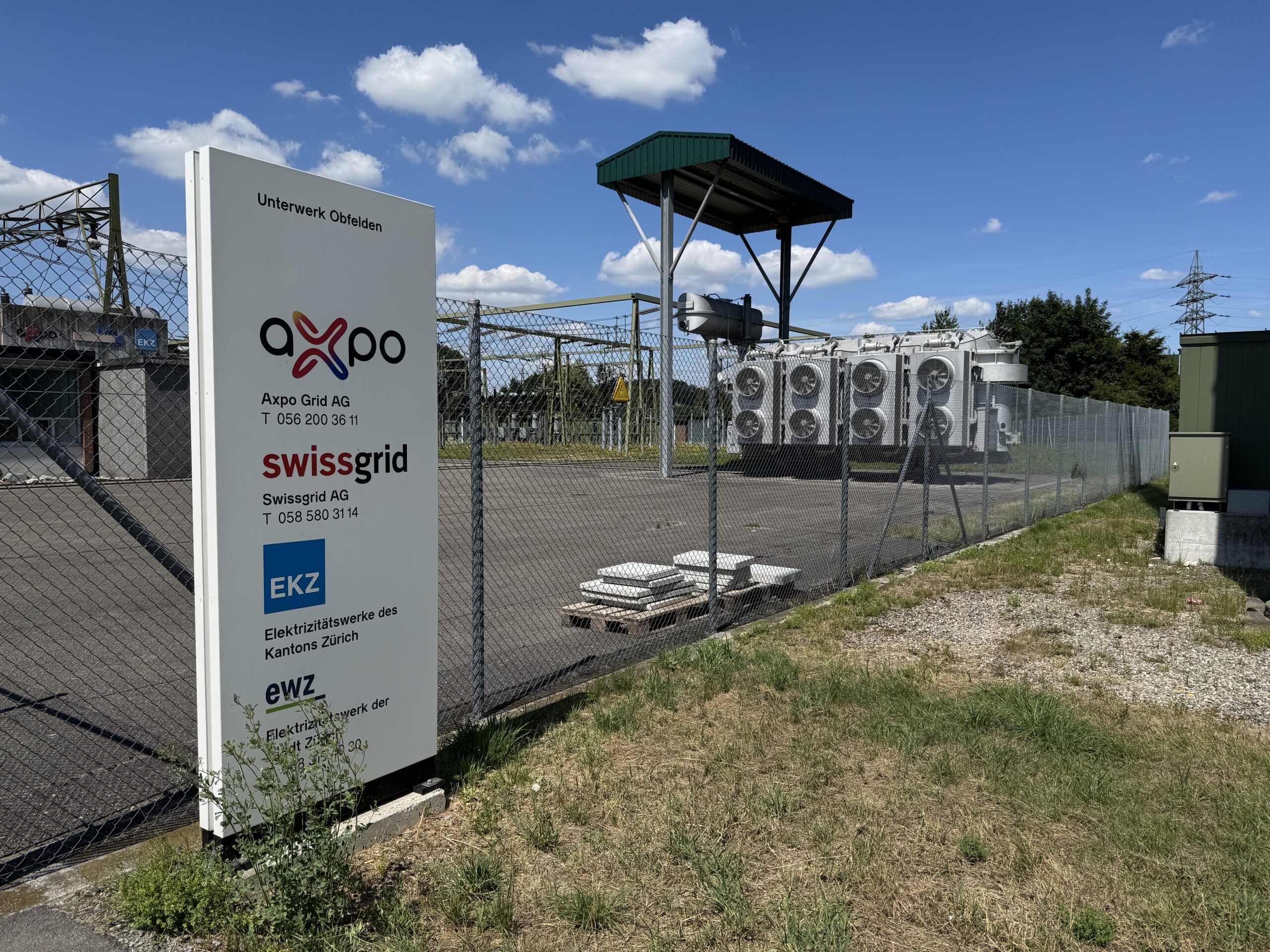 Für die Leistungserhöhung der Stromleitung von Obfelden nach Niederwil erfolgt die öffentliche Auflage